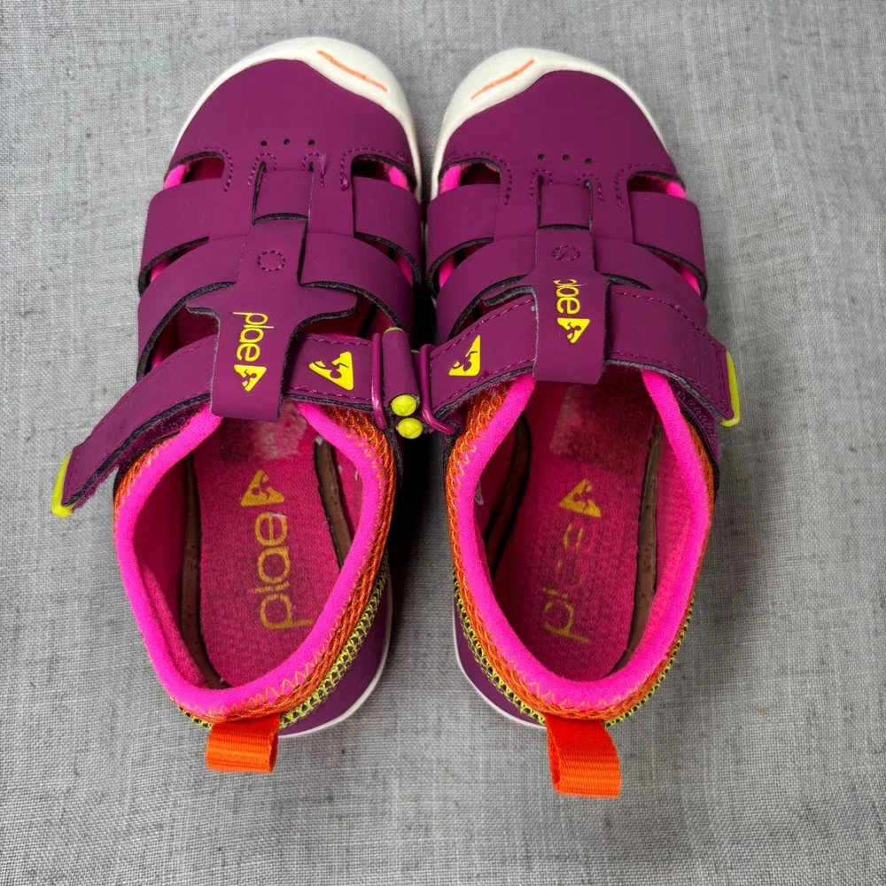 PLAE Sam 2.0 Sandals Fuchsia Pink Orange Fisherman Active Water Shoes Size 10.5
